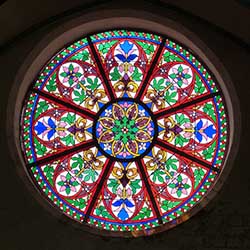 round stained glass