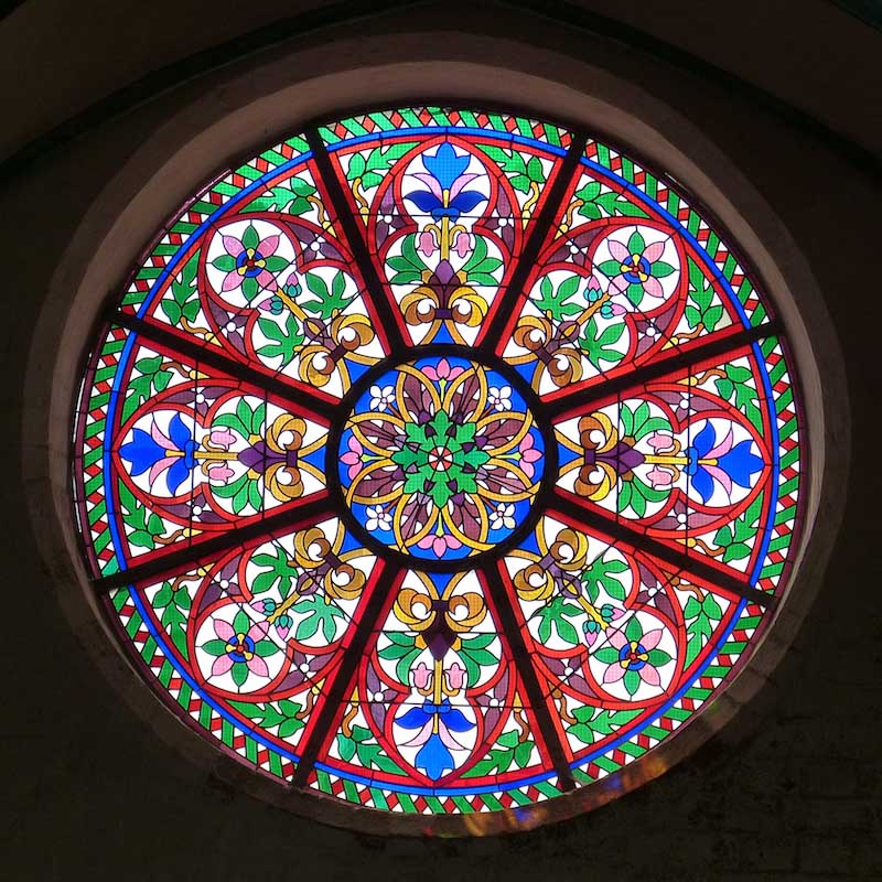 round stained glass